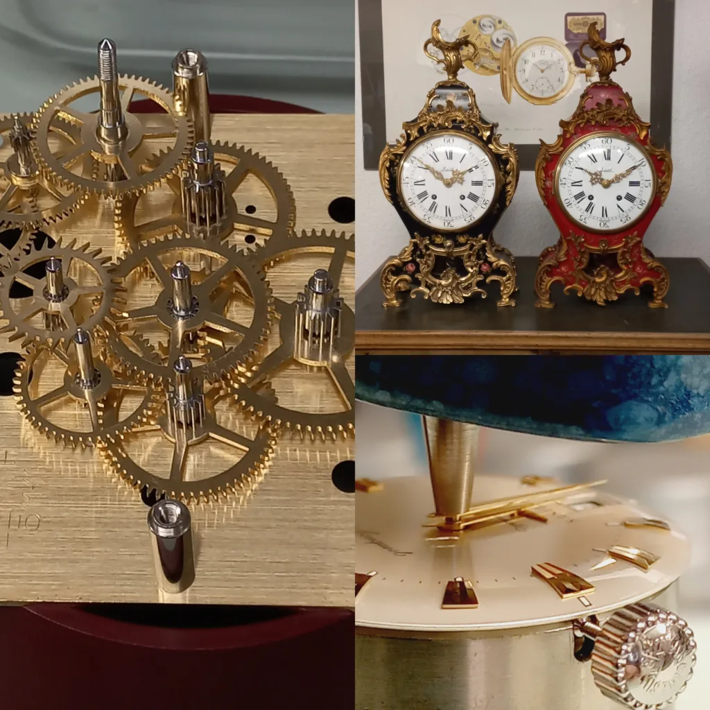 Neuenburger Pendule, Uhrwerk, Herrenarmbanduhr uhren-collage